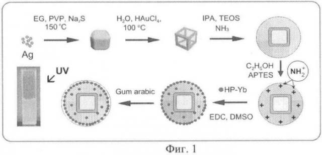 Композитные наночастицы для фотодинамической диагностики (патент 2463074)