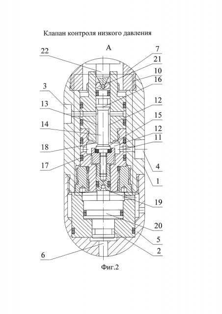 Клапан контроля низкого давления (патент 2612537)