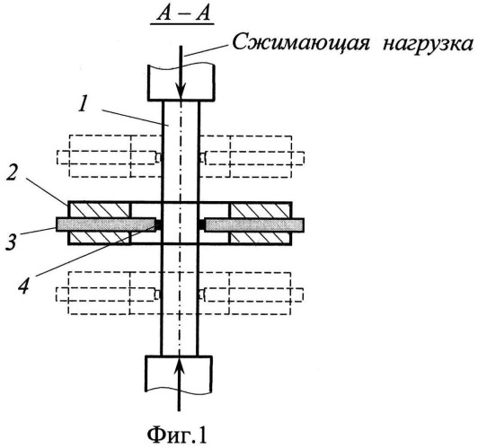 Устройство для испытания на упругопластическое сжатие длинномерных образцов (патент 2536091)