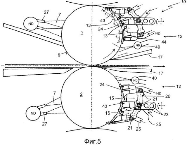 Способ и устройство для охлаждения валков прокатной клети (патент 2483817)