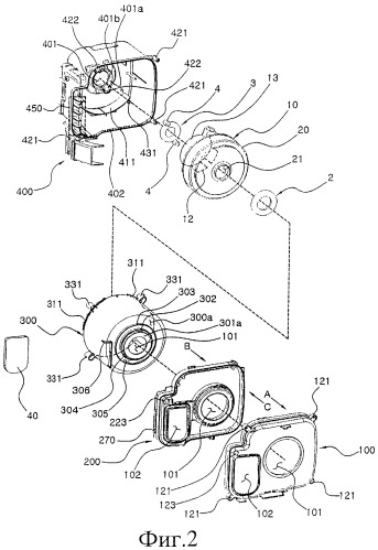 Уплотнительный элемент для вентиляторного блока с двигателем и вентиляторный блок с двигателем (патент 2415637)