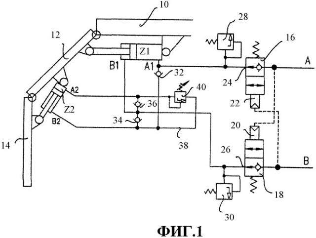 Система клапанов и секция механической крепи, снабженная указанной системой клапанов (патент 2409744)