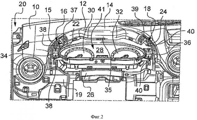 Приборная панель для автотранспортного средства (патент 2573690)