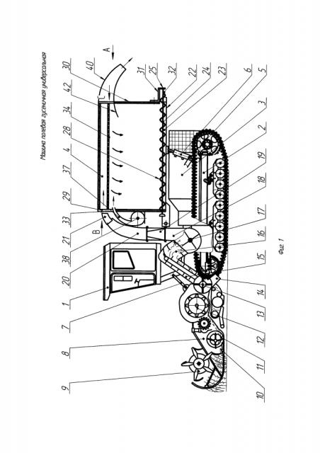 Машина полевая гусеничная универсальная (патент 2631394)