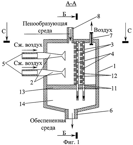 Устройство для гашения пены (патент 2273508)