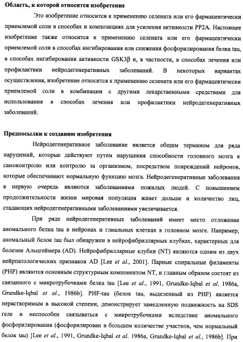 Лечение нейродегенеративных заболеваний (патент 2489155)
