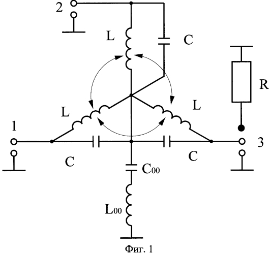 Широкополосное ферритовое развязывающее устройство на сосредоточенных элементах (патент 2573280)