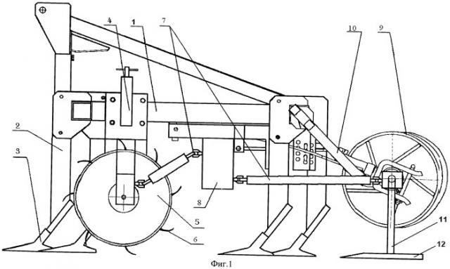 Комбинированный почвообрабатывающий агрегат (патент 2406284)
