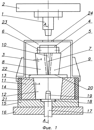 Штамп и способ изготовления корпуса буксы из цилиндрической заготовки с глобулярной структурой (патент 2443494)