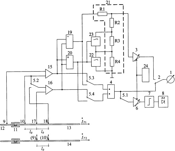 Устройство для измерения параметров рельсовых цепей на электрифицированных железнодорожных линиях (патент 2334643)