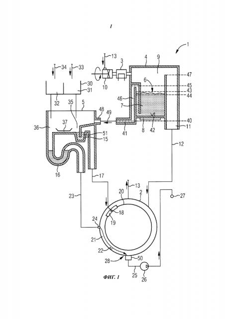 Водопотребляющий бытовой прибор с генератором газа для обработки и подводящим узлом (патент 2611281)