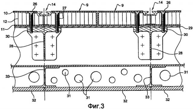 Панель пола и устройство для крепления элементов оборудования, содержащее такие панели (патент 2413652)