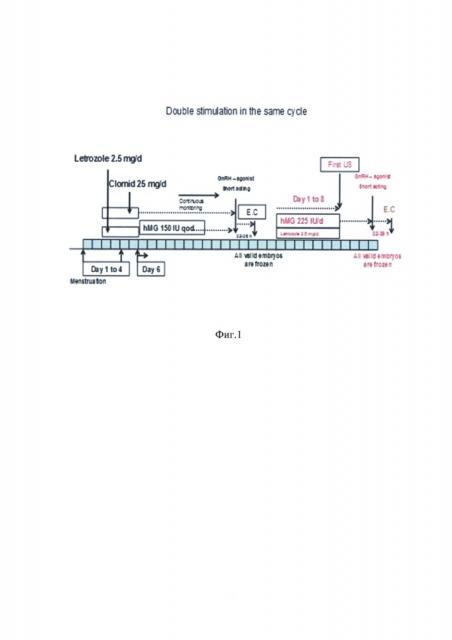 Способ стимуляции роста фолликулов в программах экстракорпорального оплодотворения у пациенток с бесплодием различного генеза и 