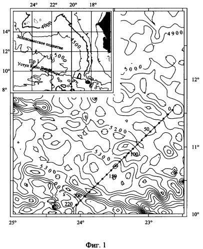 Способ детектирования положительной вертикальной компоненты смещений земной коры на акваториях (патент 2354997)