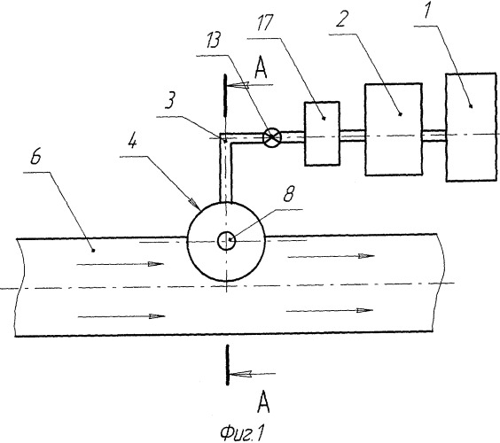 Устройство ввода химического реагента в текущий поток в трубопроводе (патент 2418233)