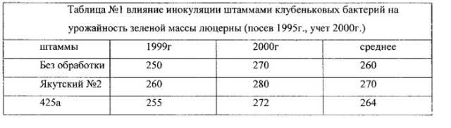 Способ повышения содержания гумуса почвы с применением штамма клубеньковых бактерий якутский №2 люцерны (патент 2537901)