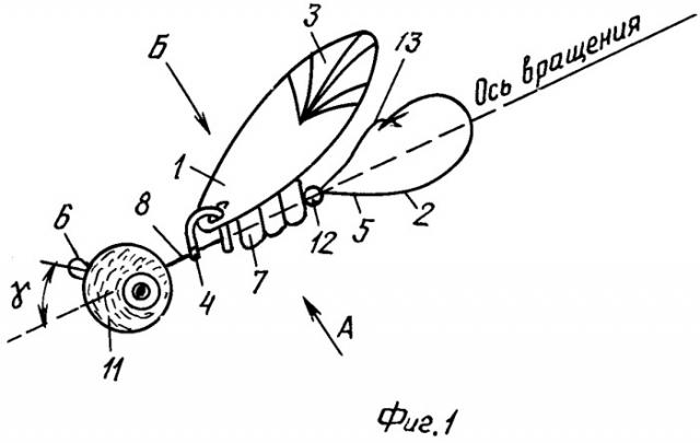 Вращающаяся блесна (патент 2269262)