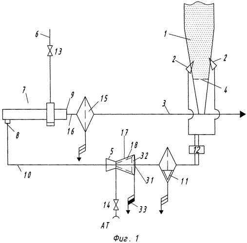 Устройство для пневматического транспортирования сыпучего материала (патент 2534852)
