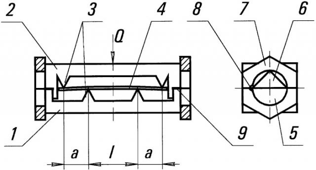 Устройство для испытания плоских образцов на релаксацию напряжения при изгибе (патент 2349894)