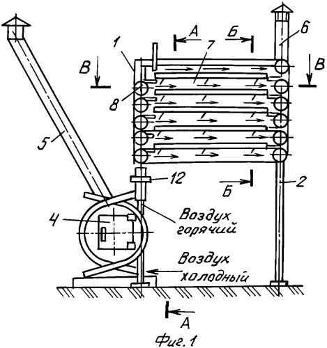 Переносная промышленная сушилка для ягод с воздушным агентом сушки (патент 2347165)