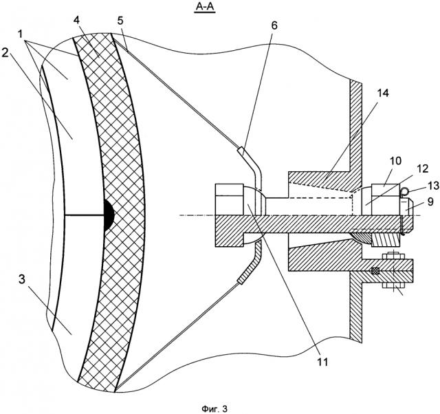Металлопластиковый баллон высокого давления космического аппарата (патент 2631202)