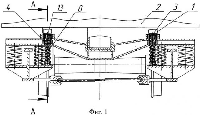 Боковая опора кузова вагона на тележку (патент 2305643)
