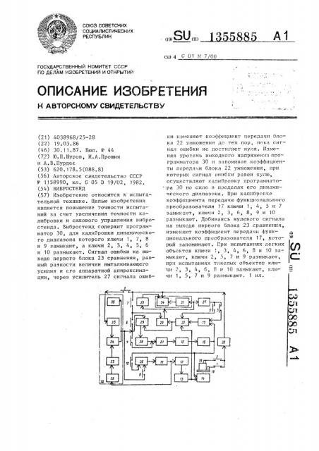 Вибростенд (патент 1355885)