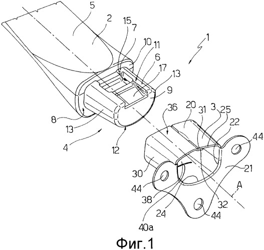 Соединительный элемент, устройство для прикрепления соединительного элемента к рукоятке кухонной утвари и узел рукоятки кухонной утвари с таким устройством (патент 2336799)
