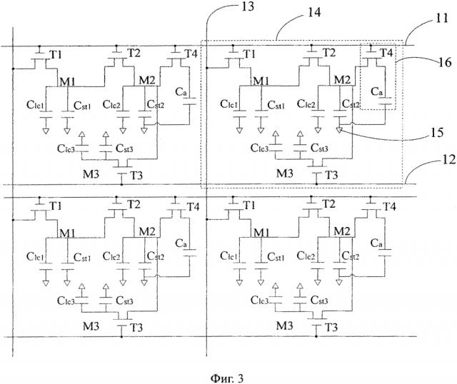 Подложка матрицы и жидкокристаллическая панель (патент 2621884)