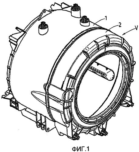 Составные емкости стиральных машин или комбинированных стиральных/сушильных машин и подобных устройств (патент 2415211)