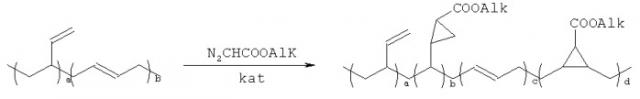Способ получения полимеров, содержащих циклопропановые группы (патент 2447055)