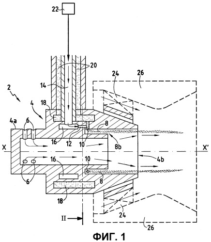 Вспенивающая аэродинамическая система инжектирования топливовоздушной смеси в камеру сгорания турбомашины, камера сгорания турбомашины и турбомашина (патент 2309329)