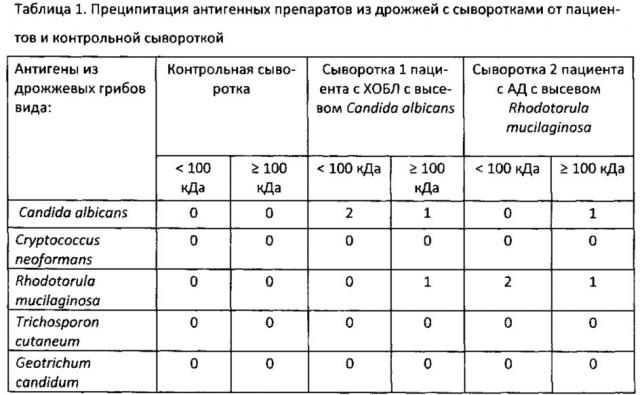 Способ получения специфических антигенных препаратов из клинически значимых дрожжевых грибов (патент 2660365)