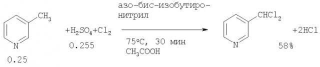 Способ получения 3-дихлорметилпиридина (патент 2316547)