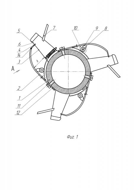 Щелевой битер молотильно-сепарирующего устройства (патент 2601228)