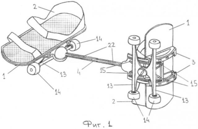 Роликовое устройство для катания (патент 2395323)