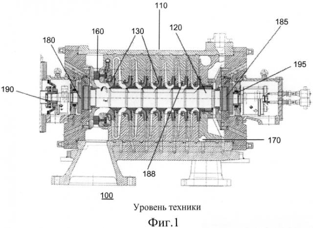 Истираемое уплотнение с осевым смещением (патент 2550217)