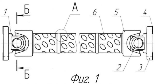 Карданный вал повышенной упругости (патент 2457121)