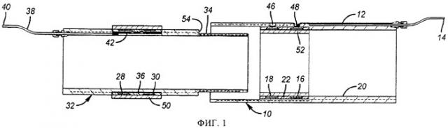 Кольцевое электрическое "мокрое" соединение (патент 2435928)