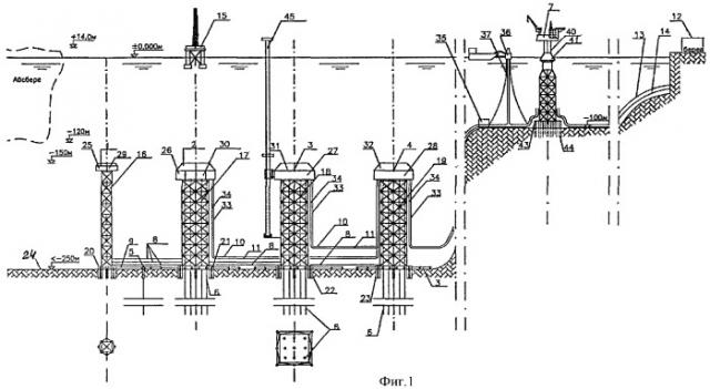 Способ обустройства морских глубоководных нефтегазовых месторождений (патент 2383683)