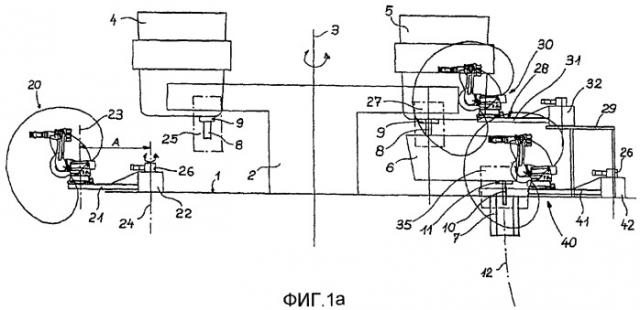 Установка непрерывной разливки, по меньшей мере, с одним многофункциональным роботом (патент 2401717)