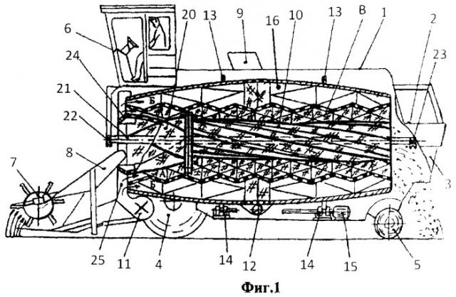 Комбайн зерноуборочный (патент 2491809)