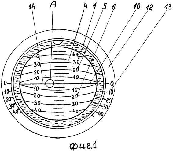 Индикатор истинного горизонта (патент 2539809)