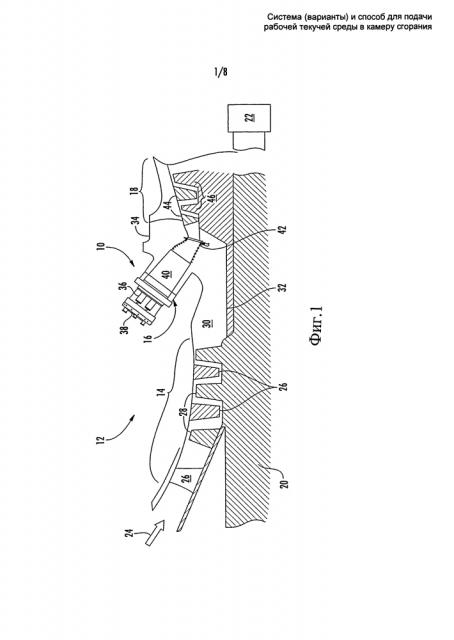 Система (варианты) и способ для подачи рабочей текучей среды в камеру сгорания (патент 2611135)