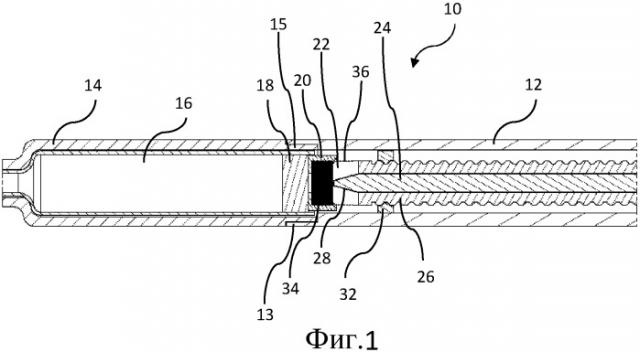 Аксиально регулируемое соединение стержня поршня с поршнем для приводного механизма устройства доставки лекарственного вещества (патент 2530661)