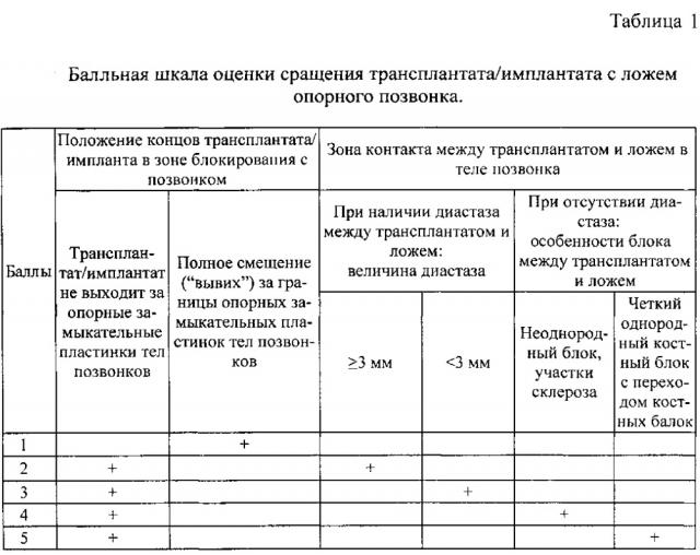 Способ количественной оценки формирования костного блока в зоне переднего спондилодеза (патент 2616270)