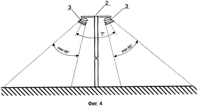 Способ наружного освещения, устройство для осуществления способа и светодиодный модуль для этого устройства (патент 2422720)