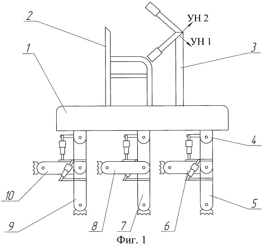 Шагающее устройство (варианты) (патент 2448859)