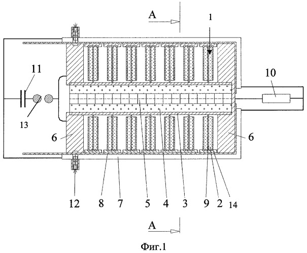 Дисковый секторный взрывомагнитный генератор, способ его изготовления и сборки (патент 2311720)
