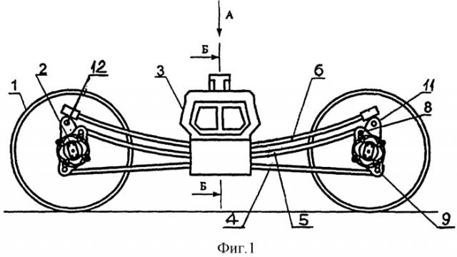 Двухосная тележка железнодорожного транспортного средства (патент 2291801)